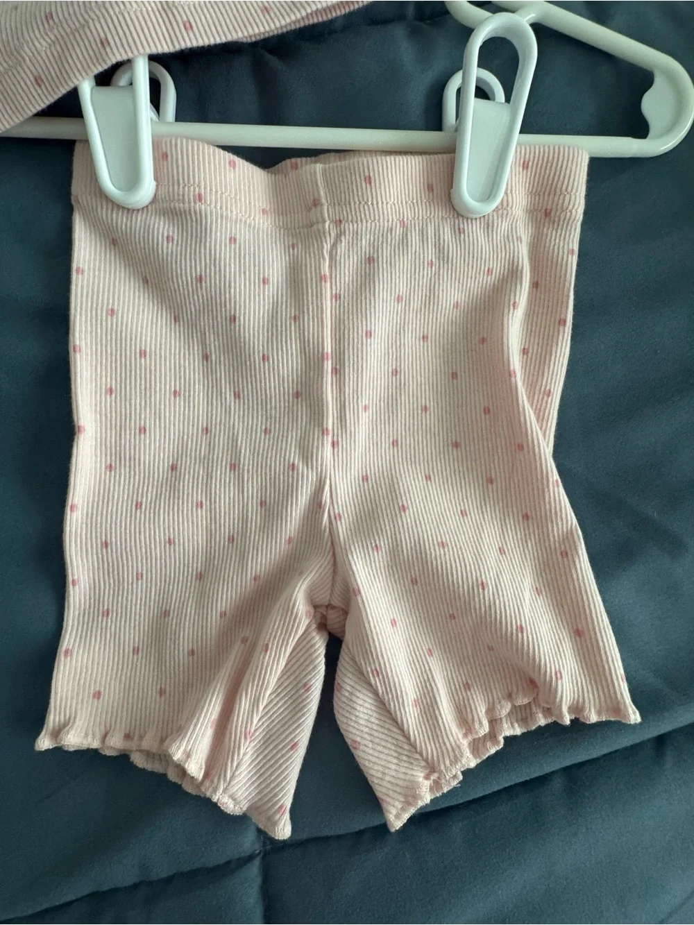 Carter's Light Pink Dot Tank Peplum Pajama Set